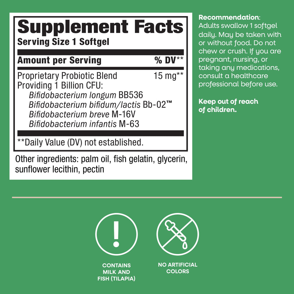 Nature's Way Pearls Adult 50+ Probiotic - 30 Softgels - image 5