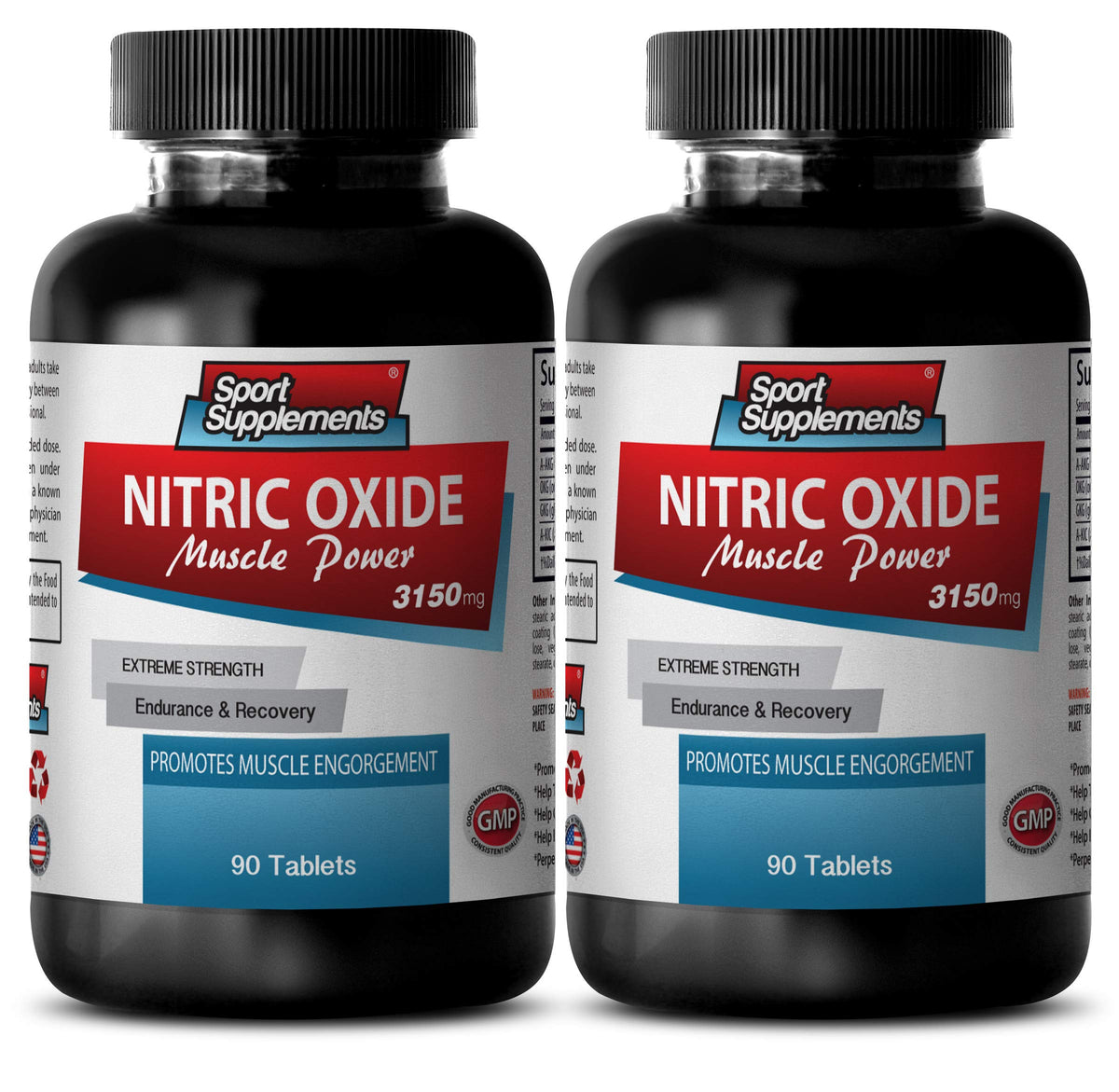 Sport Supplements Nitric Oxide Muscle Power 3150mg - 180 Tablets