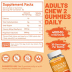 SmildeHeal Vitamin B2 Gummies,Riboflavin 400mg Supplement