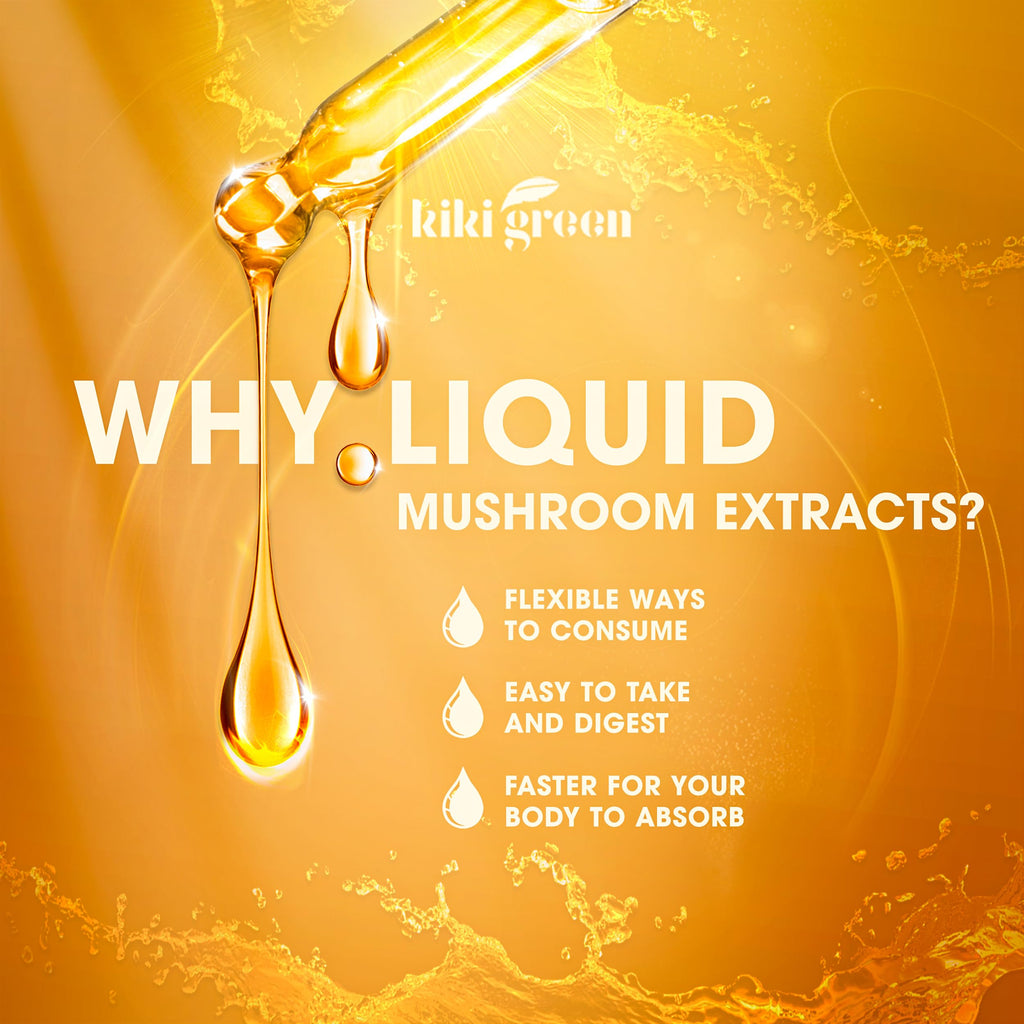 KIKI Green 8 Mushrooms Liquid Extract Drops for Cognitive Support - image 6