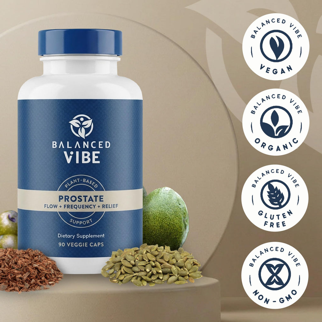 Balanced Vibe 11-in-1 Prostate Supplement for Men - 90 Capsules - image 6