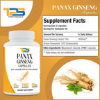 TPS PERFORMANCE Panax Ginseng Extra Strength 1000mg - 90 Capsules - image 2
