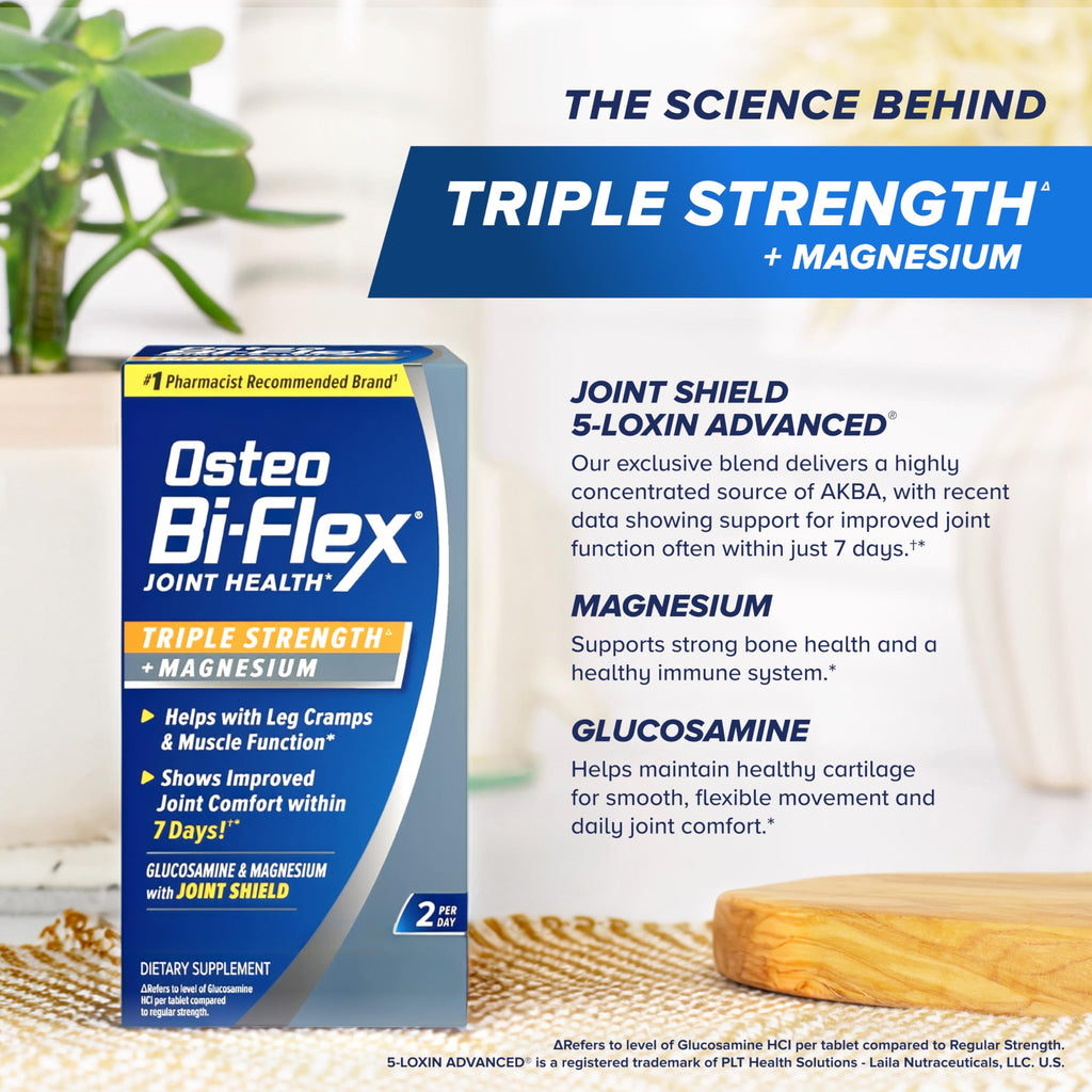 Osteo Bi-Flex Triple Strength Glucosamine with Magnesium - 80 Tablets - image 6