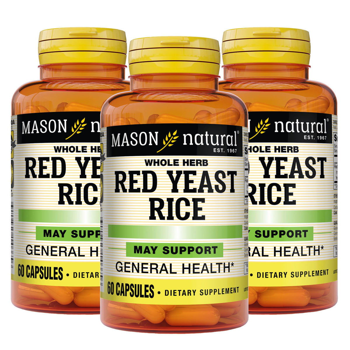 MASON NATURAL Red Yeast Rice Heart Health - 180 Capsules