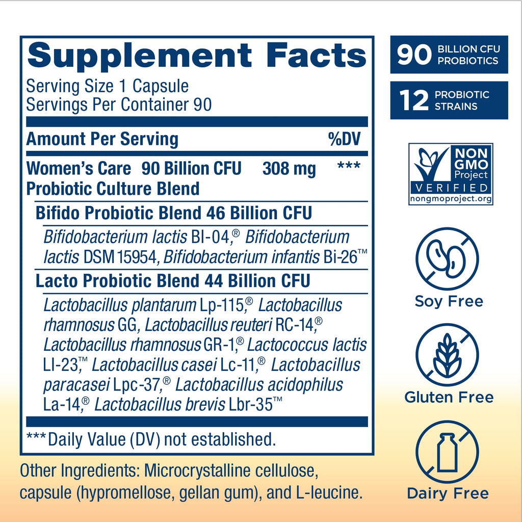 Renew Life Ultimate Flora Women's Care Probiotic 25 Billion CFU - 90 Capsules - image 2