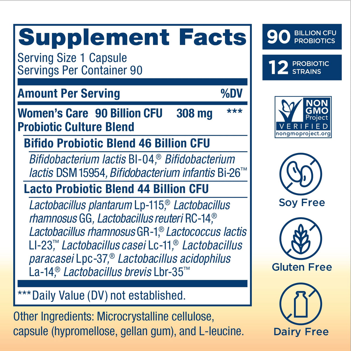 Renew Life Ultimate Flora Women's Care Probiotic 25 Billion CFU - 90 Capsules - image 2