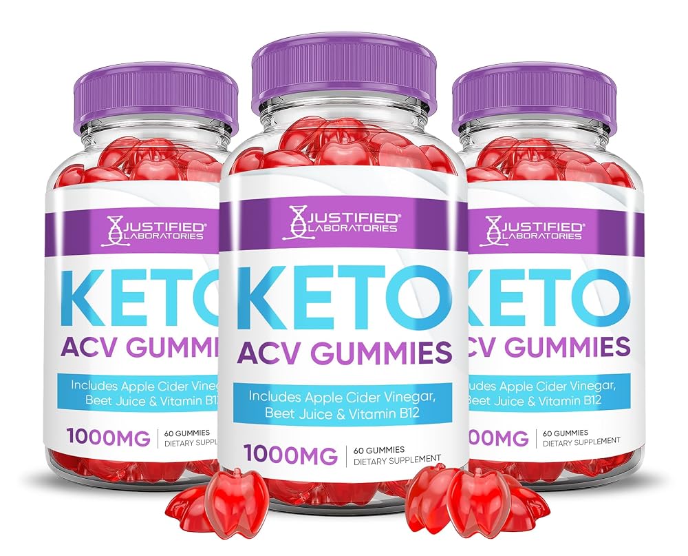 Justified Laboratories Keto ACV Gummies Advanced Support 2000MG - 180 Gummies