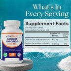 Vitamatic Sodium Chloride 1000mg Tablet - Salt Tablets