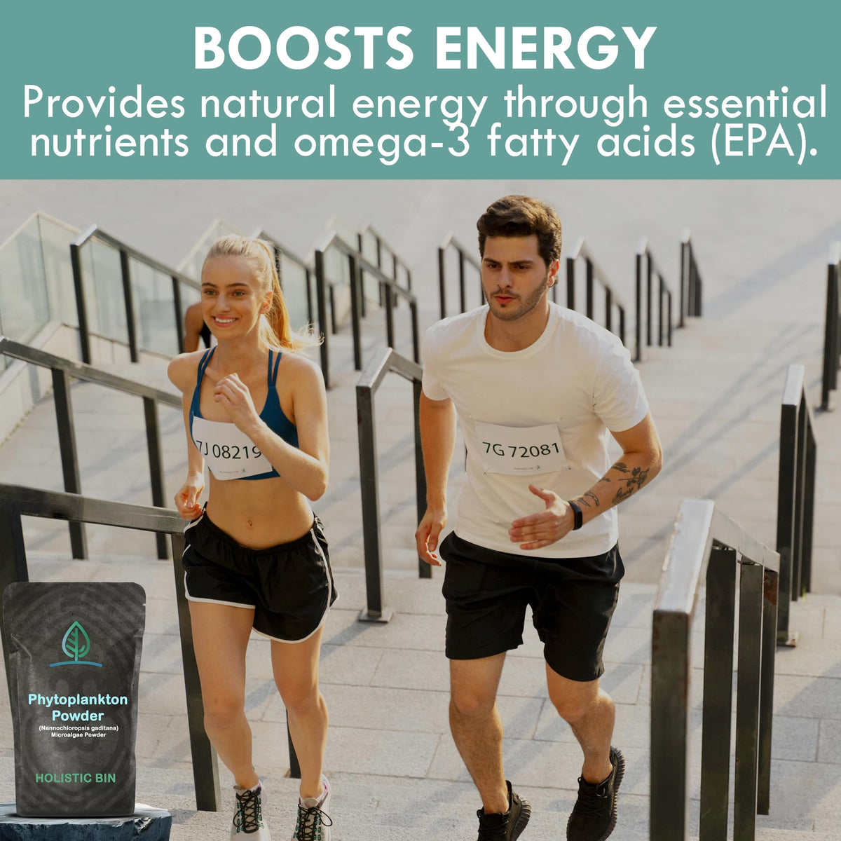 Holistic Bin Marine Phytoplankton Powder Vegan Omega 3 - 50g - image 5