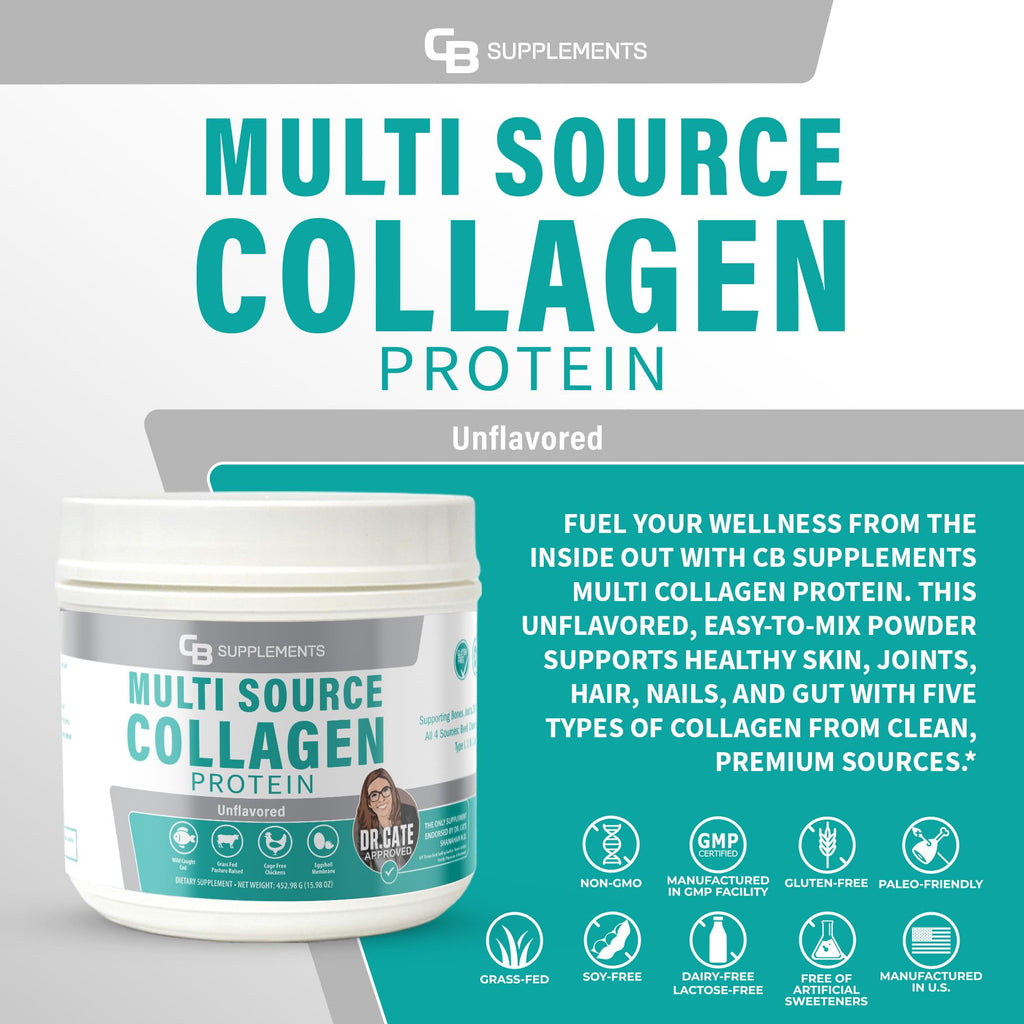 CB Supplements Multi Collagen Protein Powder - 58 Servings - image 2