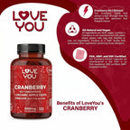 Love You Cranberry 60:1 Extract + Apple Cider Vinegar - 120 Vegan Capsules - image 4