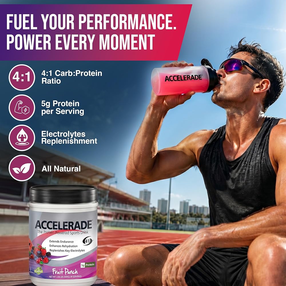 Accelerade PacificHealth Hydration Drink Mix Fruit Punch - 30 Servings - image 2