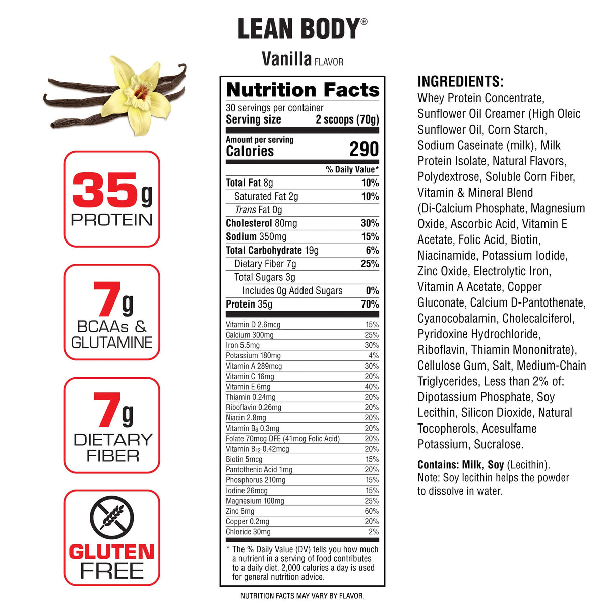 Labrada Nutrition Lean Body Hi-Protein Meal Replacement Shake