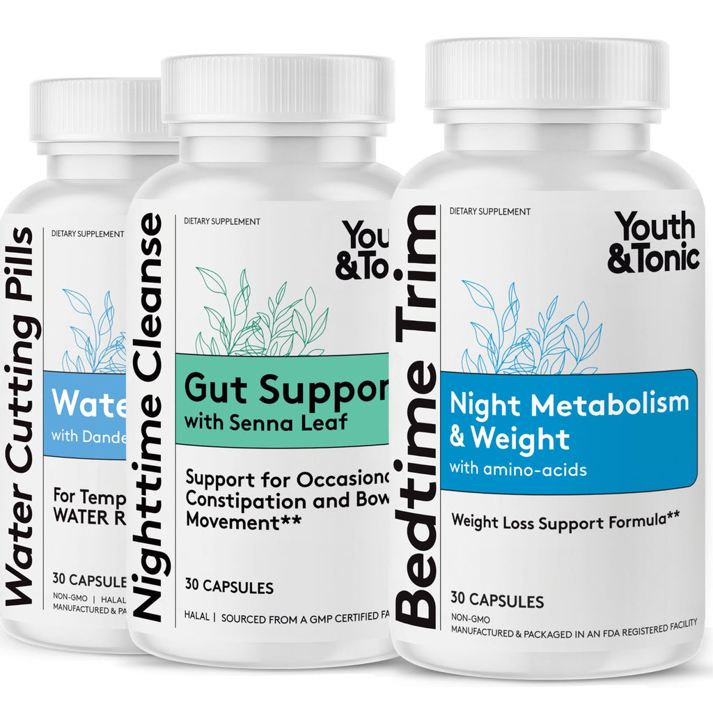 Youth & Tonic Colon Cleanse Weight Loss Pills - 90 Capsules