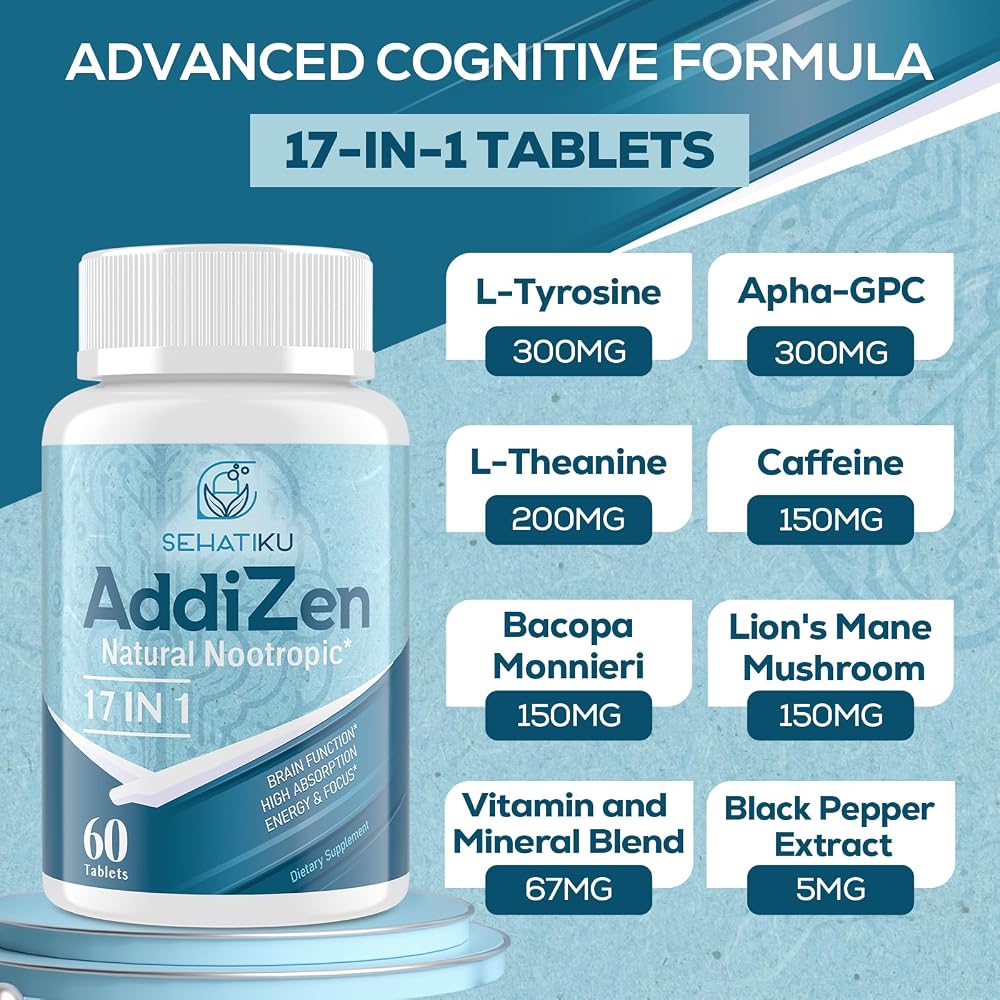 SehatiKu 17-in-1 Brain Supplement for Memory and Focus