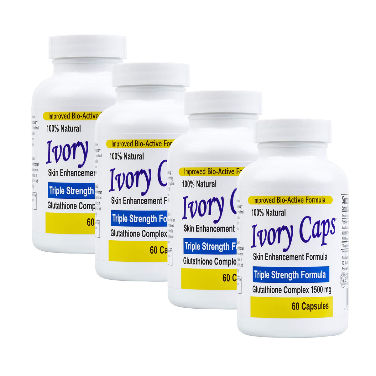 Ivory Caps Glutathione 1500 mg Capsules - 240 Count