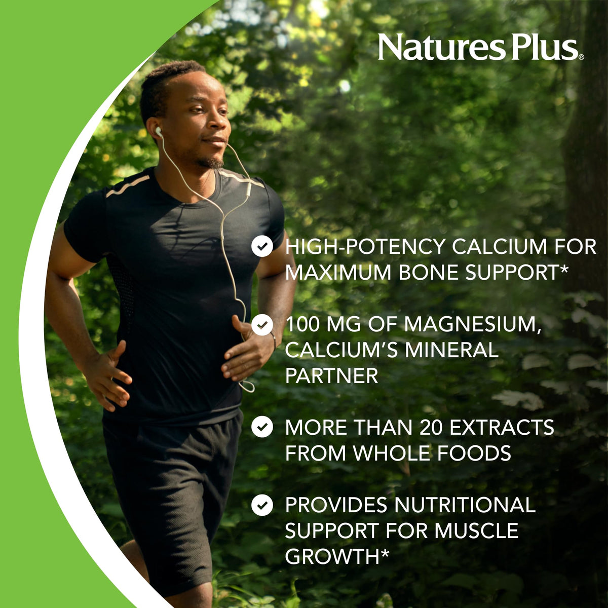NaturesPlus Source of Life Garden Calcium - 120 Capsules - image 4