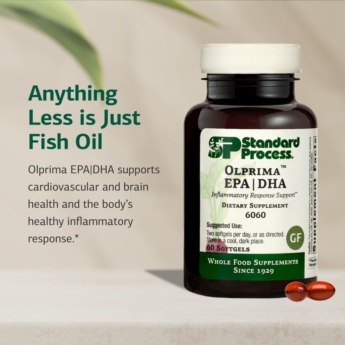 Standard Process Olprima EPA/DHA Omega-3 Brain Health - 60 Softgels - image 3