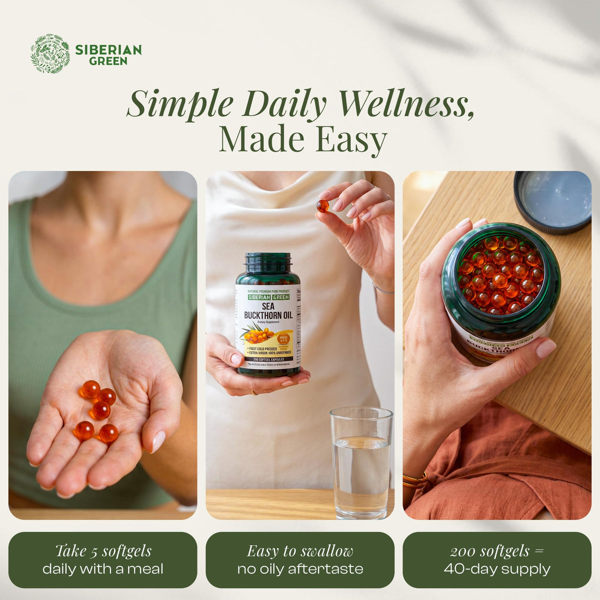 Siberian Sea Oil Capsules 200 Softgels