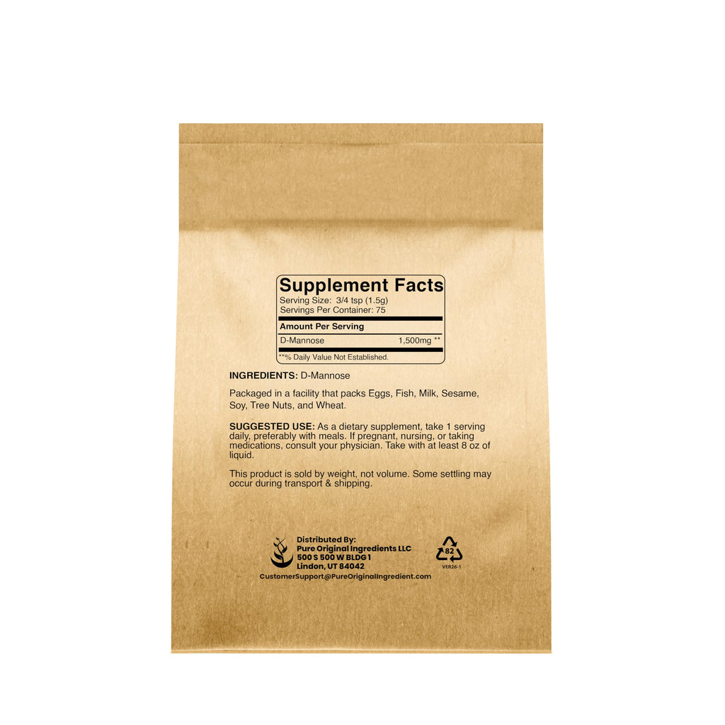 Pure Original Ingredients D-Mannose Powder - 4 Oz - image 2