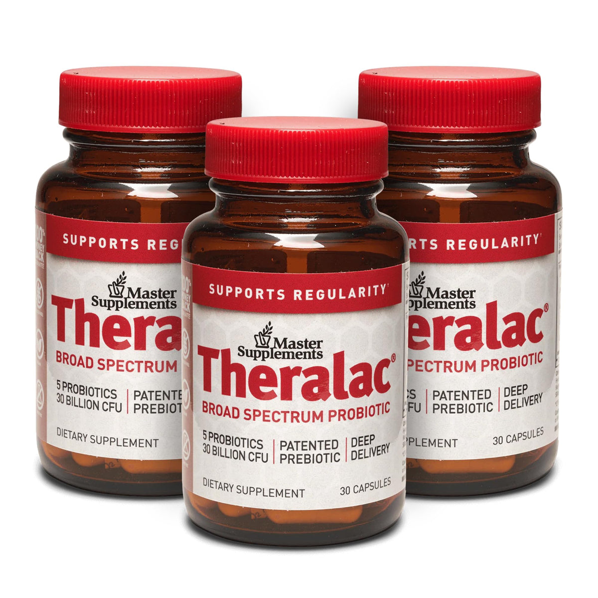 THERALAC Multi-Strain Probiotic for Gut Health - 90 Capsules