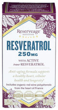 Reserveage Nutrition Resveratrol 250 mg Antioxidant - 30 Capsules