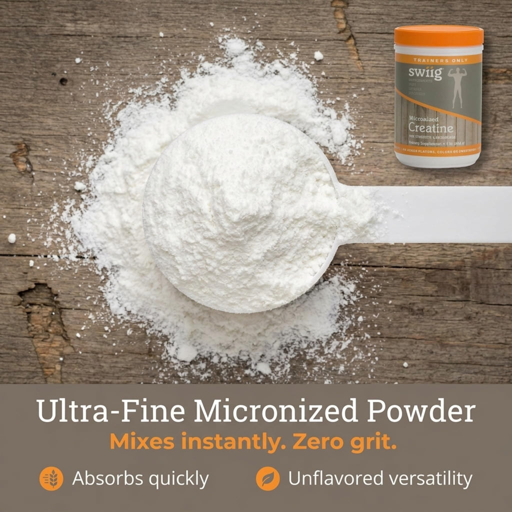 swiig Micronized Creatine Monohydrate Powder - 90 Servings - image 5
