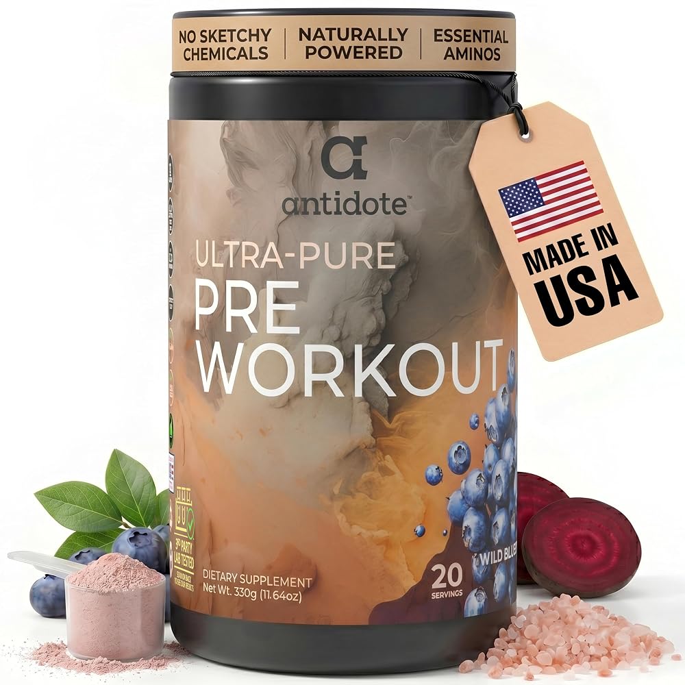 Antidote Clean Pre-Workout Powder Energy & Focus - 20 Servings