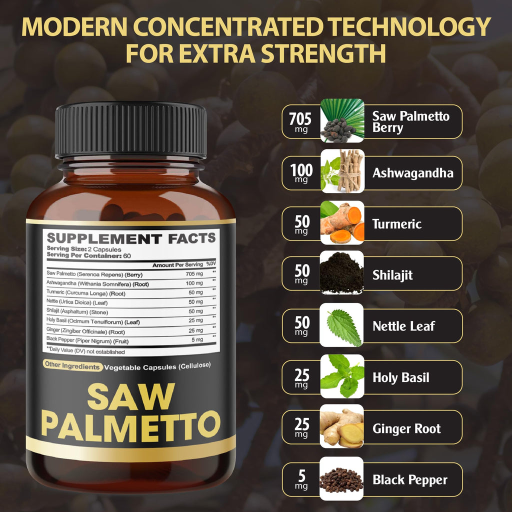 Agobi 8in1 Saw Palmetto Prostate Support - 120 Vegan Capsules - image 2