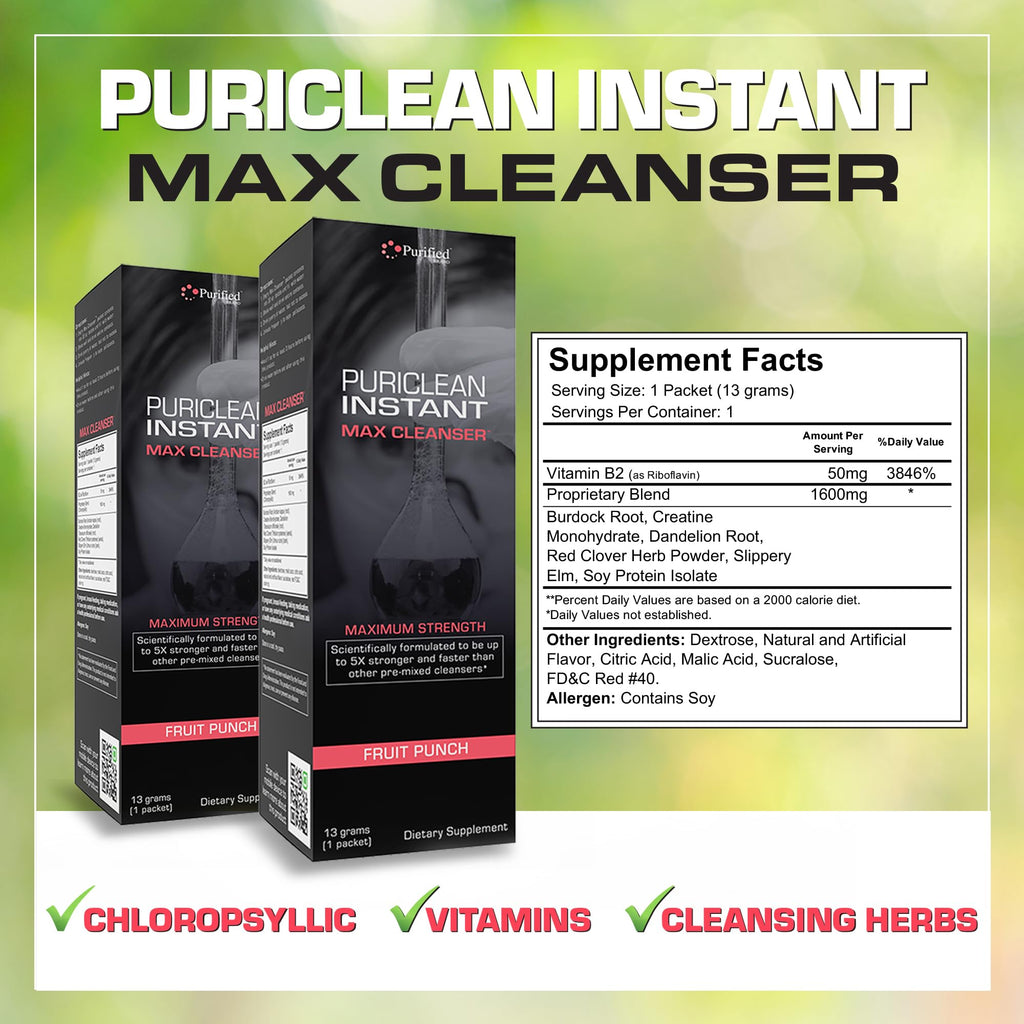 Wellgenix Puriclean Instant Max Cleanser Powder - 2 Packets - image 10