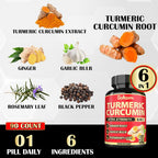 Satoomi Turmeric Curcumin Supplement with Ginger & Black Pepper - 90 Capsules - image 4