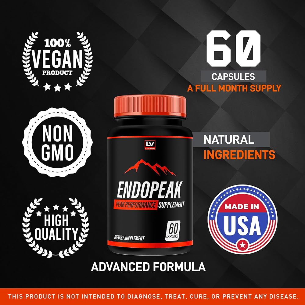 LIVORKA Endopeak Male Performance Supplement - 180 Capsules - image 4