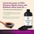 BioNatal Ethiopian Black Seed Oil 16oz PET/Plastic Bottle - image 3