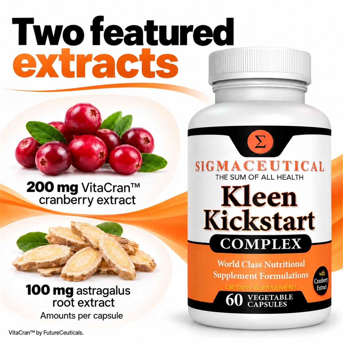 Sigmaceutical Kidney Cleanse & Urinary Support Cranberry Pills - 60 Capsules - image 3