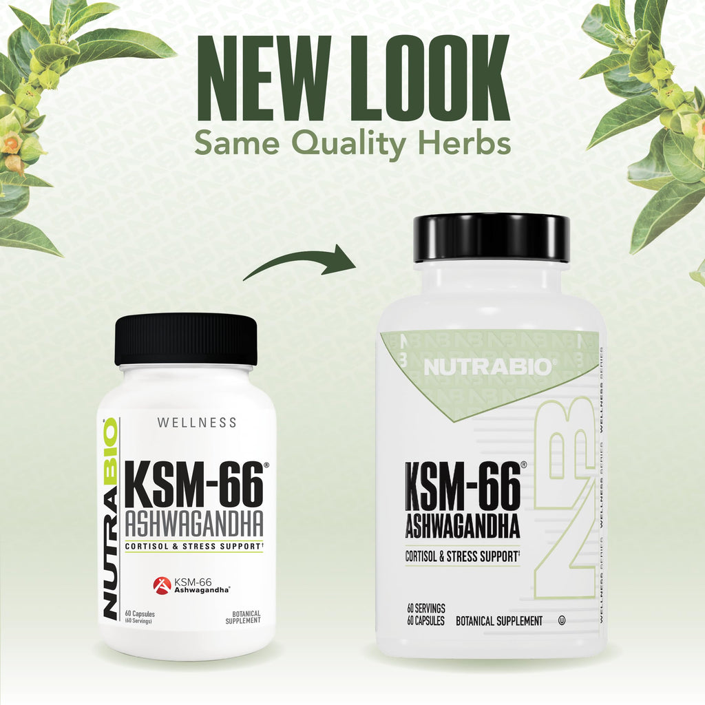 NutraBio Ashwagandha KSM-66 600 MG for Stress & Mood - 60 Capsules - image 9