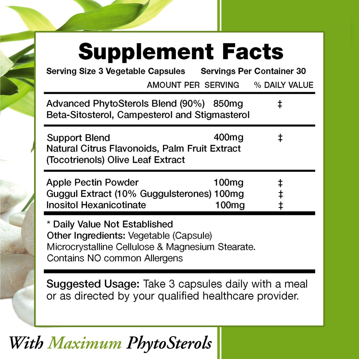 Moms For Nutrition Advanced Phytosterols Beta-Sitosterol - 90 Capsules - image 2