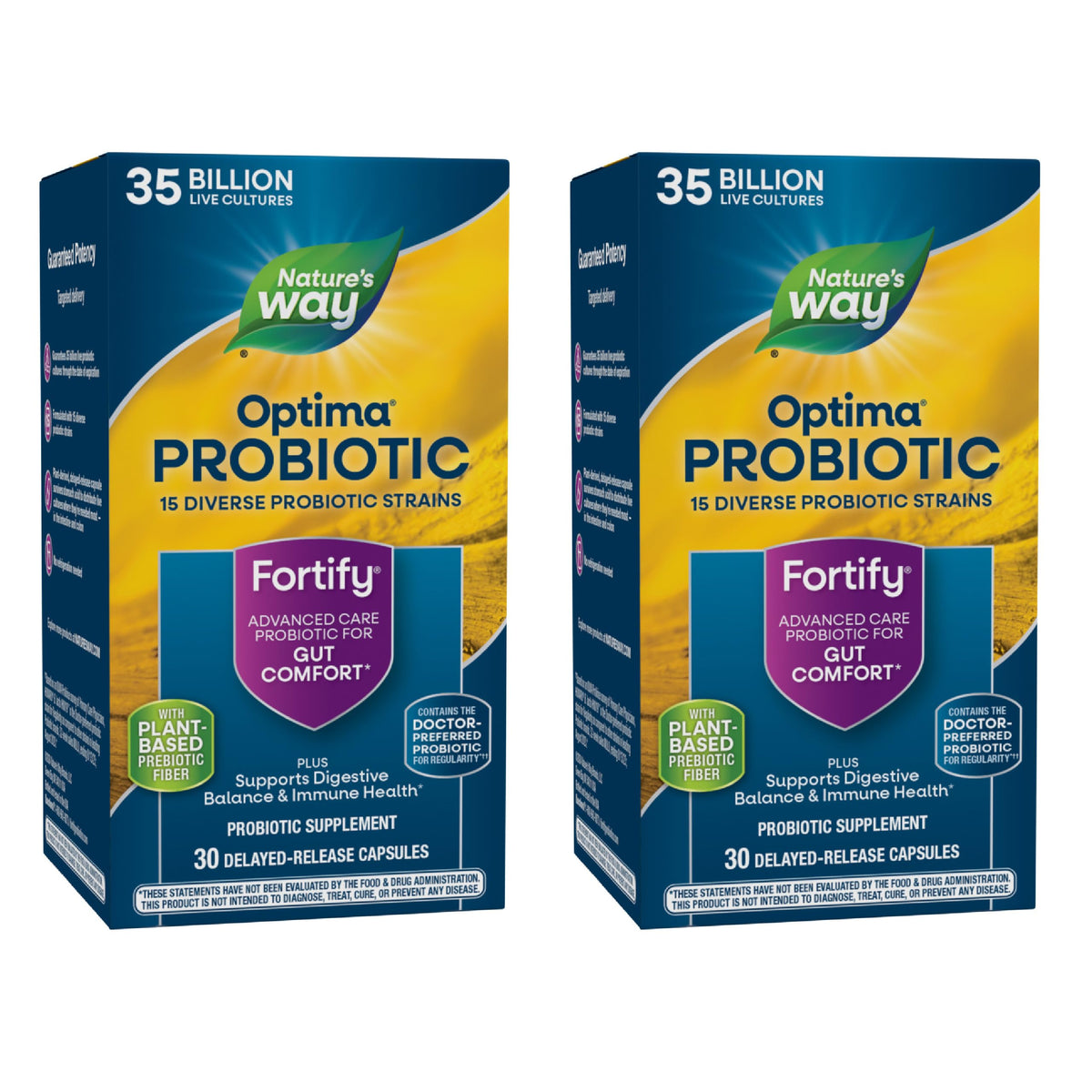 Nature's Way Fortify Optima Probiotic 35 Billion CFU - 60 Capsules
