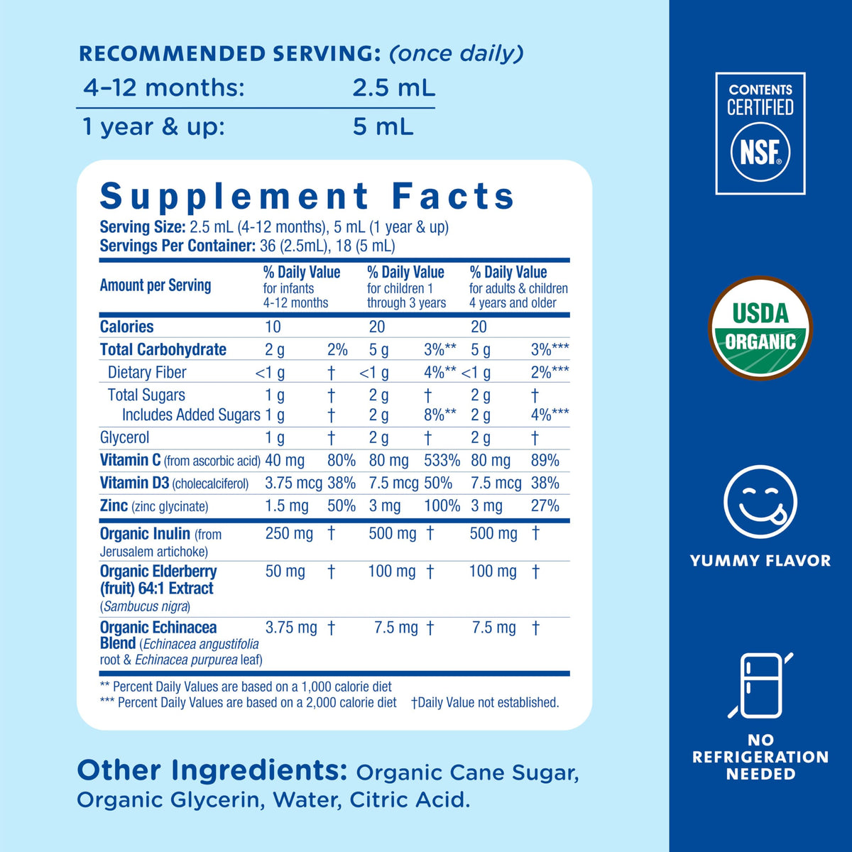 Mommy's Bliss Organic Baby Elderberry Drops Immune Support - 3 Fl Oz - image 5