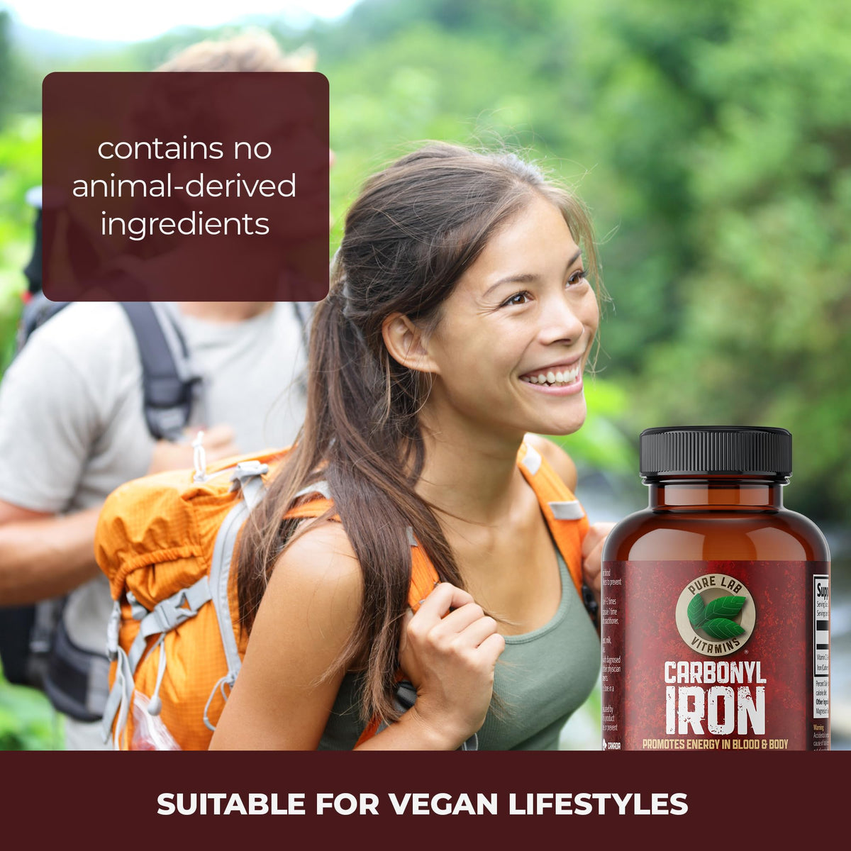 Pure Lab Vitamins Carbonyl Iron - 90 Vegetarian Capsules - image 5