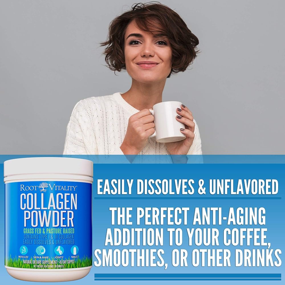 Root Vitality Collagen Peptides Powder - 45 Servings - image 5