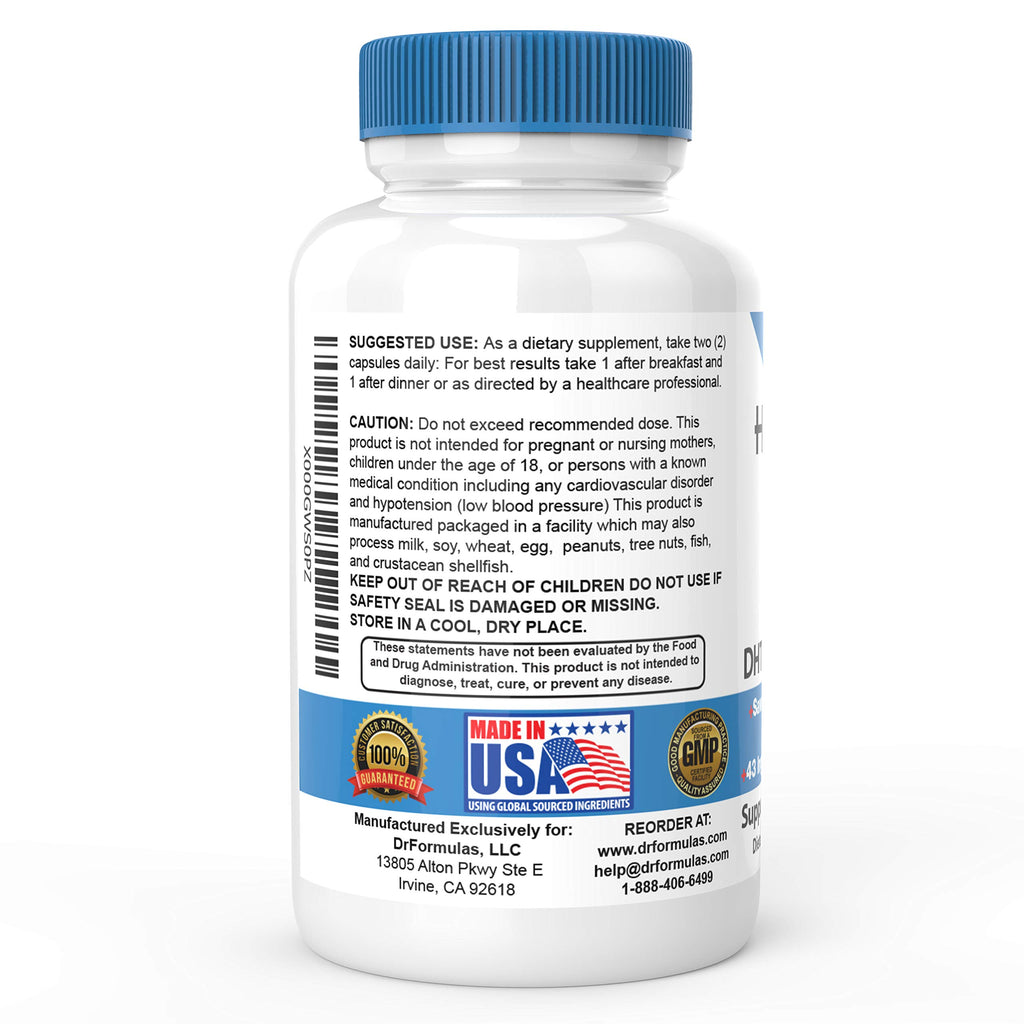 DrFormulas HairOmega DHT Blocker Biotin 5000 mcg - 60 Vegetarian Capsules - image 3