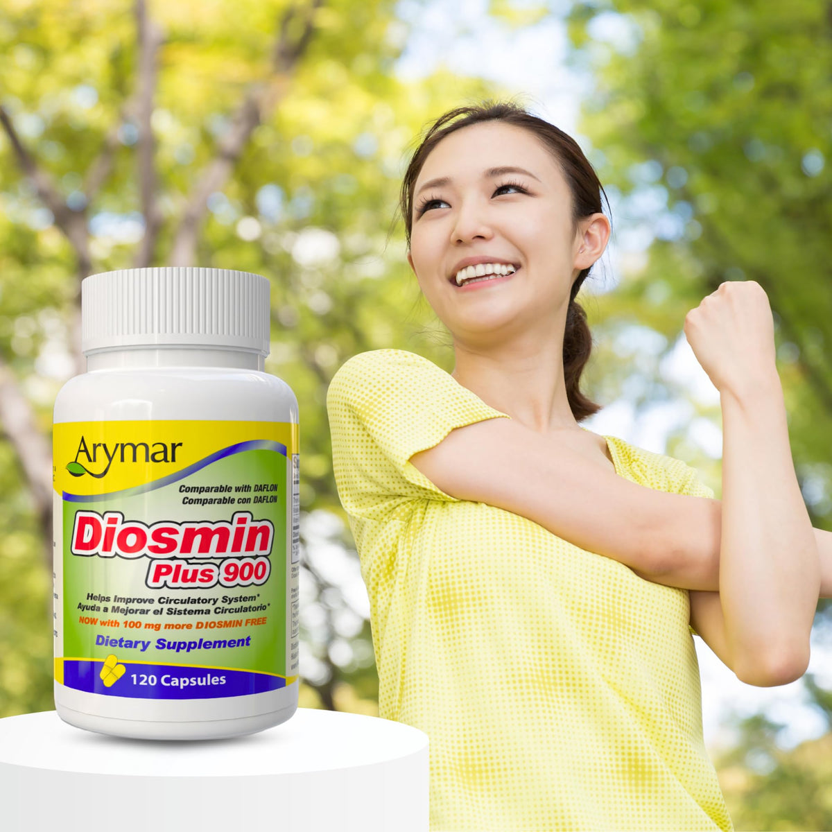 Arymar Diosmin Plus 900 Circulatory Support - 60 Capsules - image 3