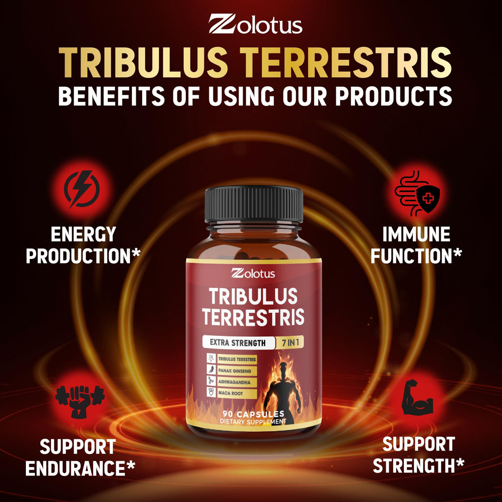 Zolotus Tribulus Terrestris Herbal Supplement - 90 Capsules - image 7