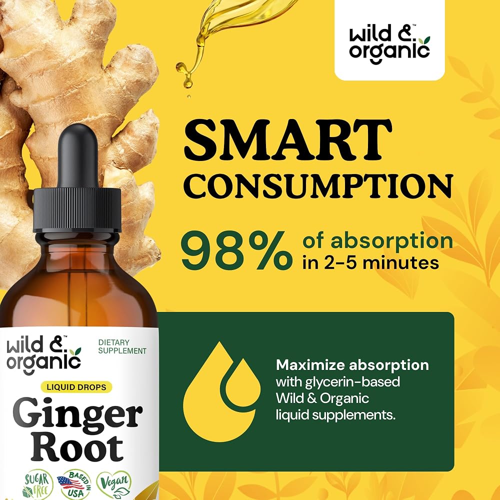 Wild & Organic Ginger Root Extract Drops Immune Support - 4 fl oz - image 4
