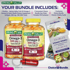 Choice Bundle Spring Valley Fish Oil Omega 3 Fatty Acid Supplement