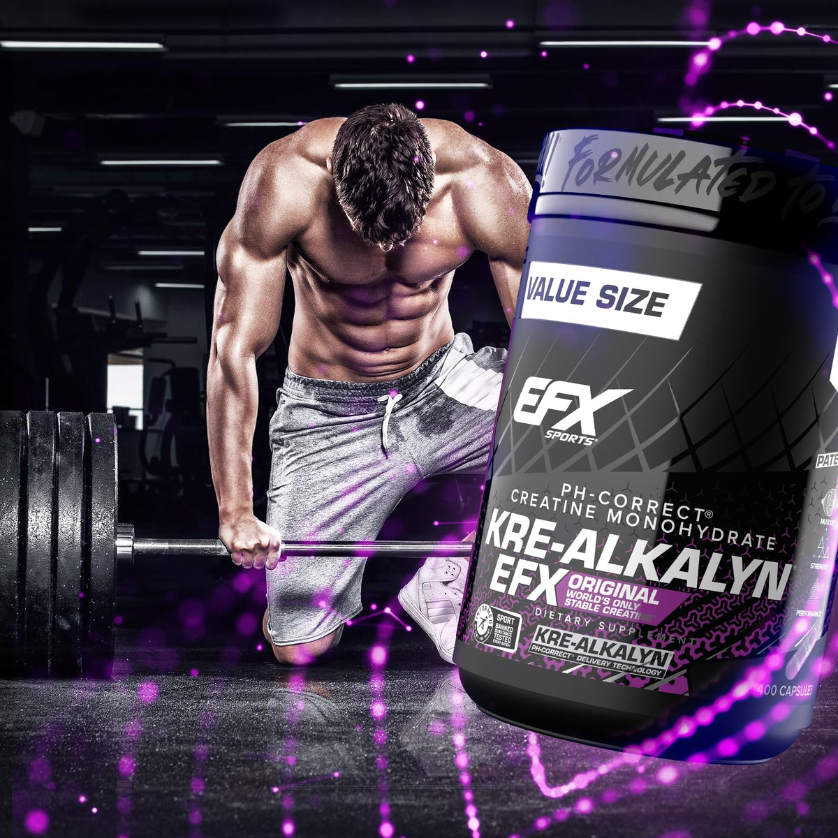 EFX Sports Kre-Alkalyn EFX pH-Correct Creatine - 400 Capsules - image 6