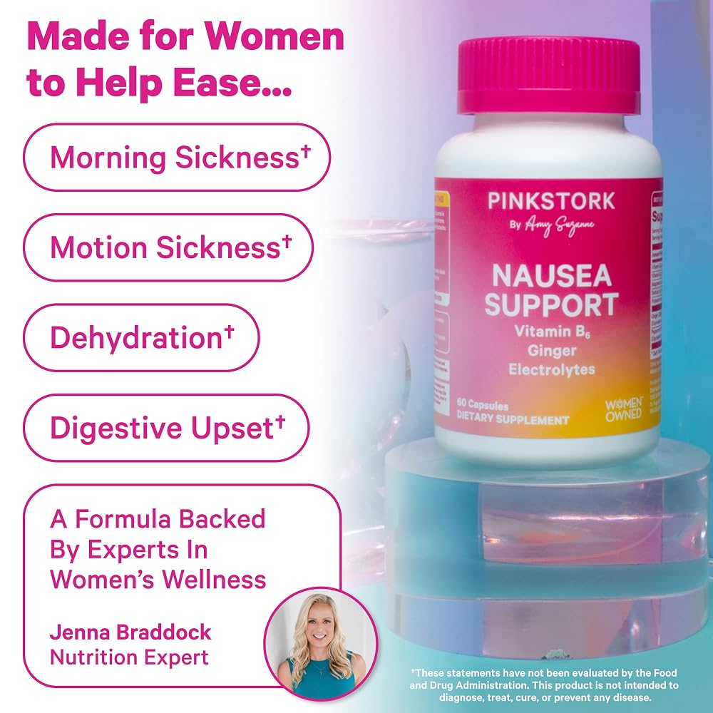 Pink Stork Vitamin B6 Ginger Electrolyte Capsules - 60 Count - image 3