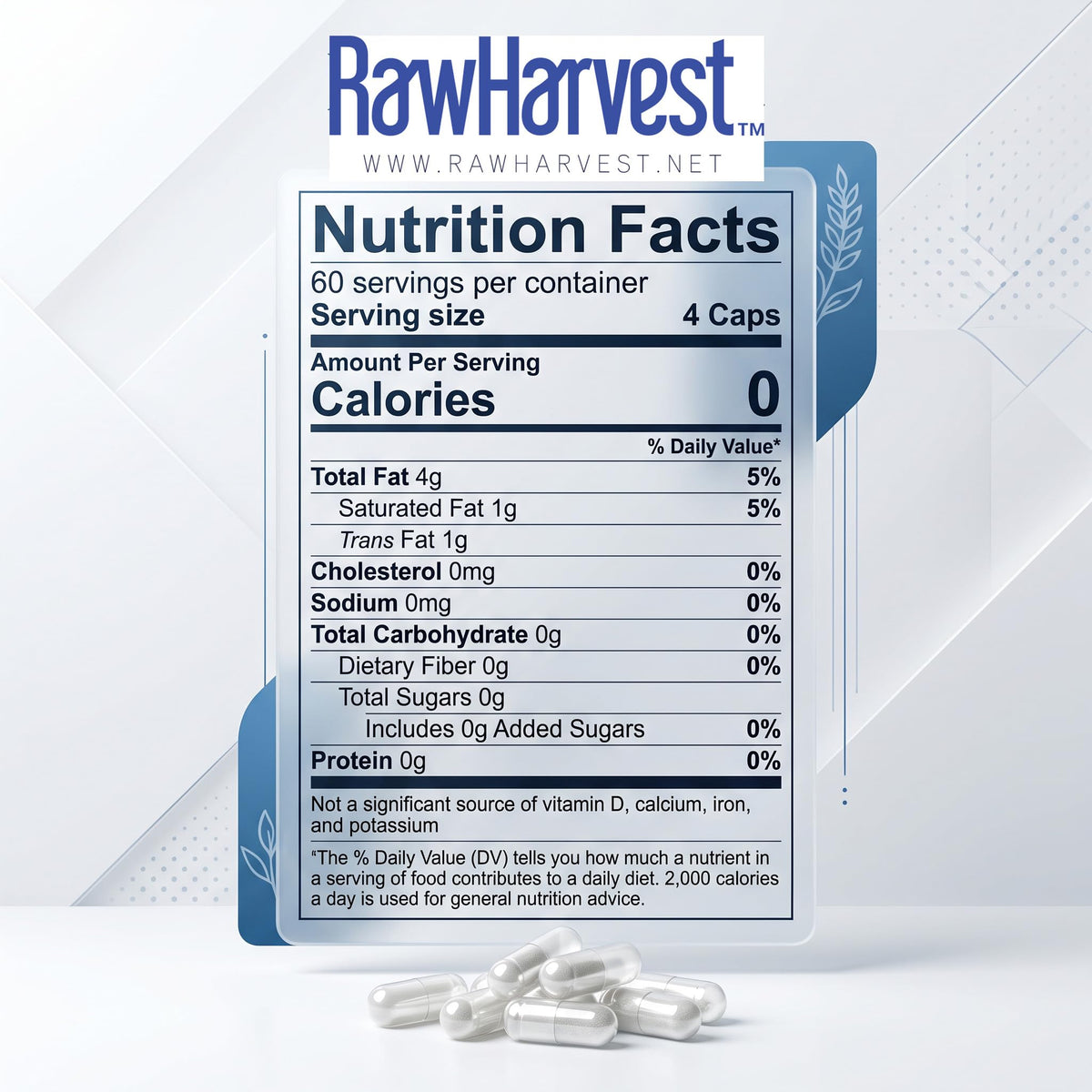 RawHarvest Glucosamine & Chondroitin with MSM, Turmeric, Ginger - 240 Capsules - image 3