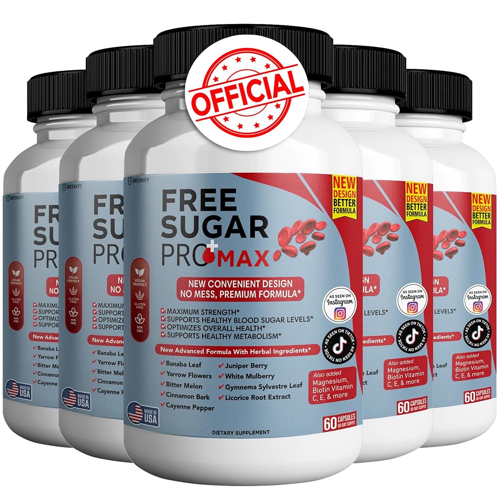 GREENVIFY Free Sugar Pro Max All Natural Formula to Maintain Healthy