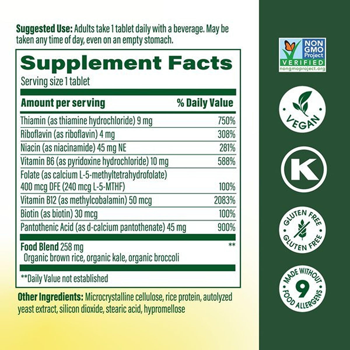 MegaFood Balanced B Complex - 90 Tablets - image 3